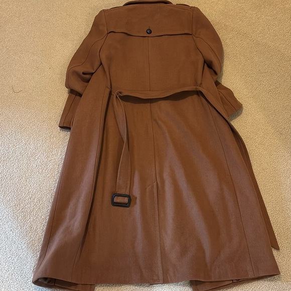 Men's Brown Double-Breasted Trench Coat - Picture 8 of 10